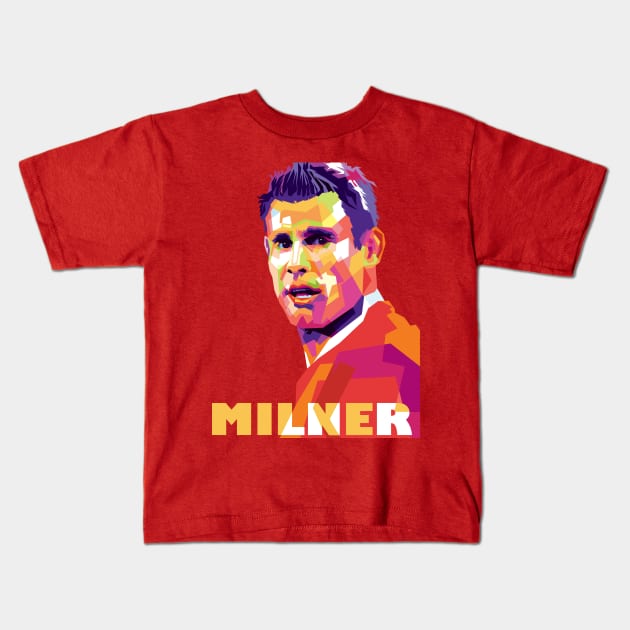 James milner Kids T-Shirt by Danwpap2